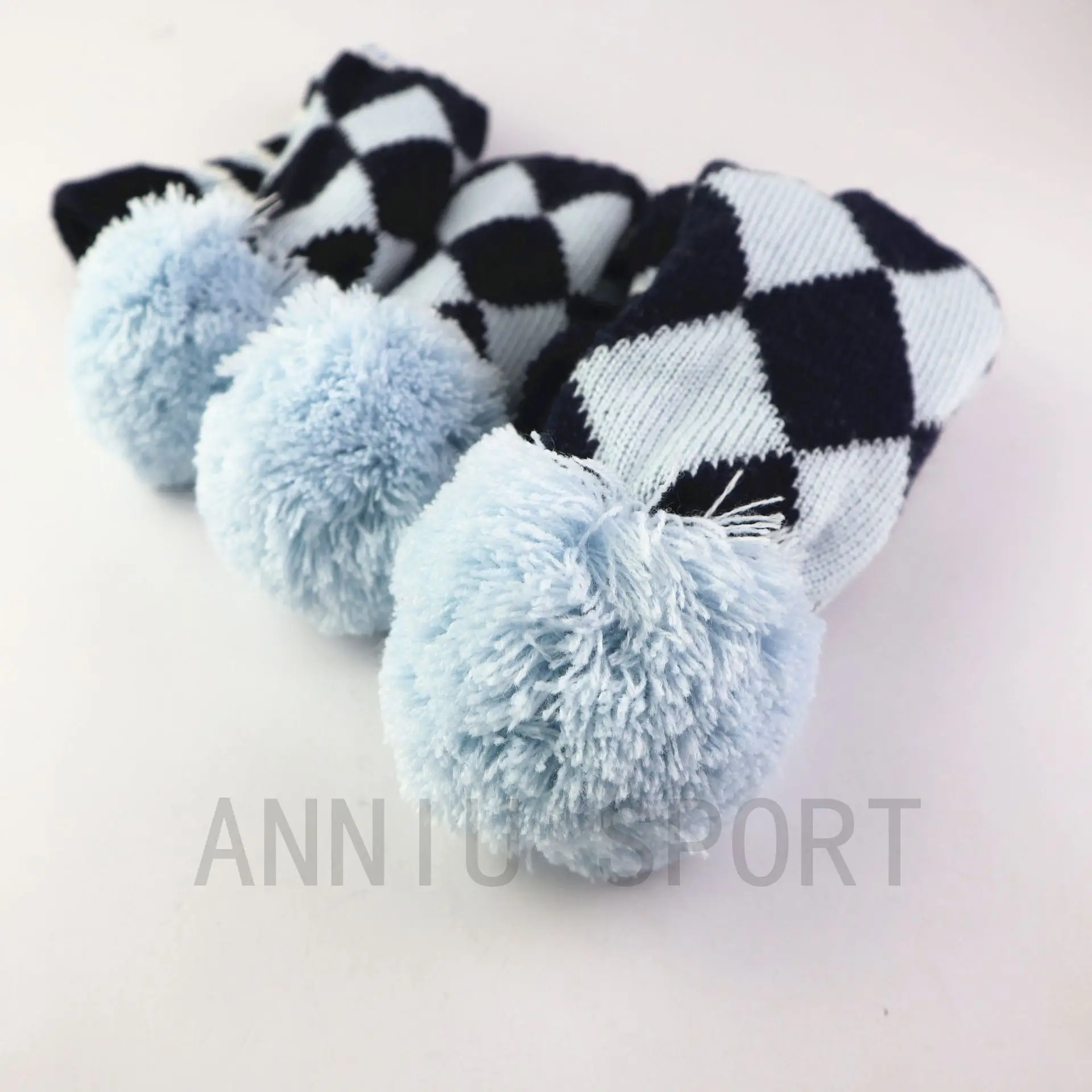 Manufacturers Direct Selling Cross Border Electricity Supplier Golf Wooden Pole Suit Head Covers Sleeve qiu gan tao Yarn Knitted