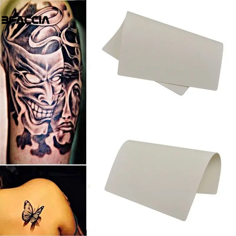 

Manooby Tattoo Practice Skin Sheet 5pcs/Lot Blank Plain For Tattoo Needle Machine Supply Kits 20 x 15cm - pmu microblading