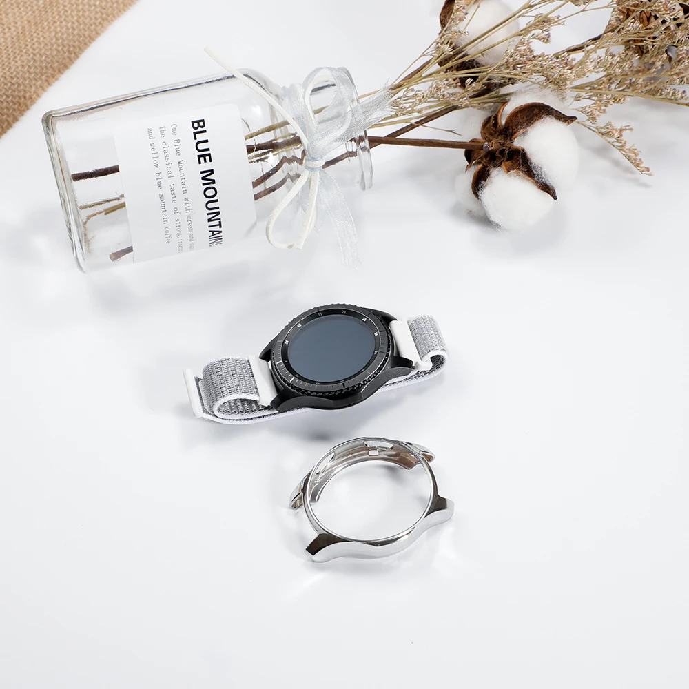 Lerxiuer gear S3 Frontier Band+ чехол для samsung Galaxy watch 46 мм 42 мм ремешок 20 мм 22 мм ремешок для часов нейлоновый браслет аксессуары