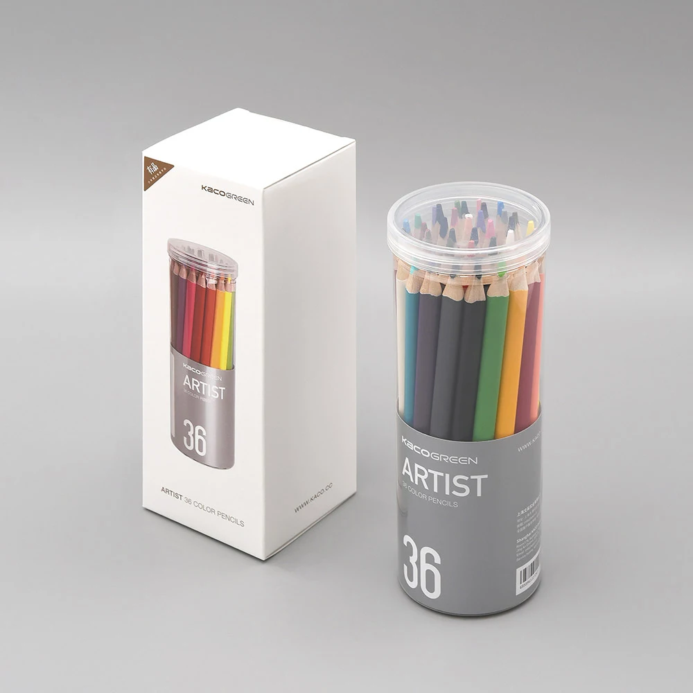 

36pcs/lot Xiaomi KACOGREEN ARTIST Wood Color Pencils Set Artist Painting Oil Colored Pencil For Drawing Sketch Art Supplies Gift