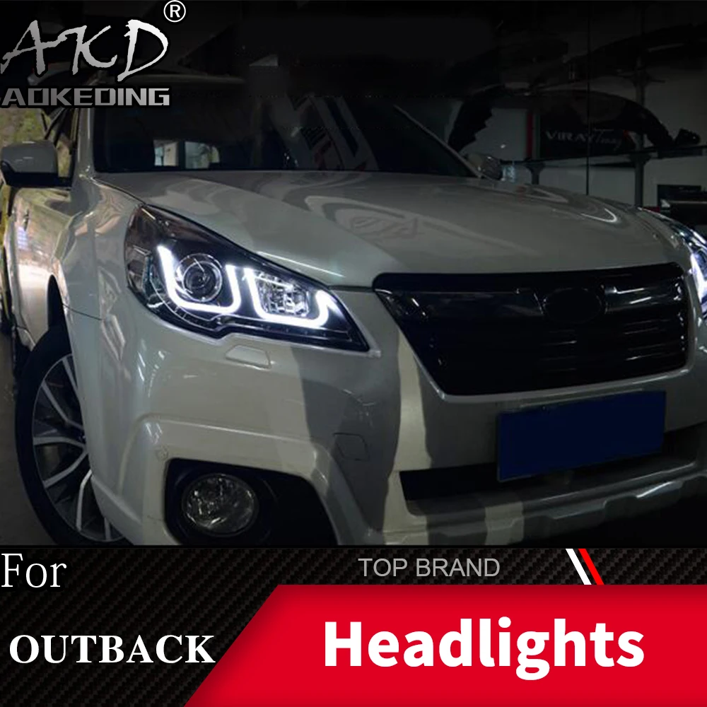 Фара для автомобиля Sabaru Outback 2010- фары Противотуманные фары Дневные ходовые огни DRL H7 светодиодный Биксеноновая лампа автомобильные аксессуары