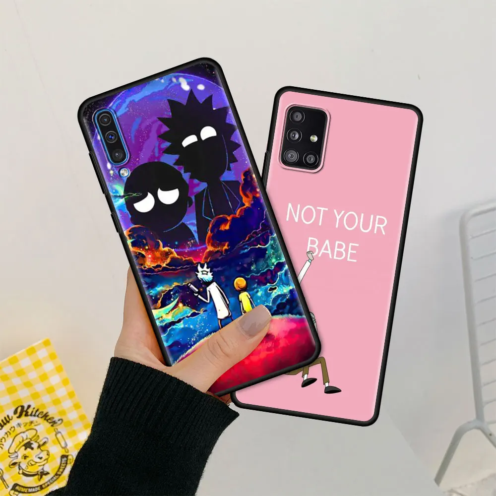 Hot Sale Cover For Samsung Galaxy A51 A71 A21s A70 A50 A40 A20e A12 A10 Phone Case A72 A52 5G A41 A31 Shells Ricks Cute Mortys
