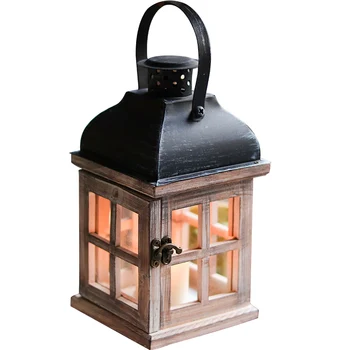 

Simple Wooden Glass Vintage Candle Holders Luxury Hanging Morrocan Art Candelabra Ornaments Kaarsenhouder Home Decoration Ec50ll