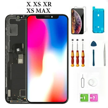 

NEW 1:1 Perfectly 5.8 inch For iPhoneX Xs LCD Display Touch Screen Digitizer Assembly Phone Replacement Parts For iPhoneXR XsMax