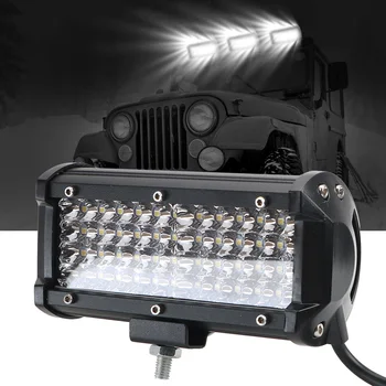 

7" 144W LED Work Light Bar for Tractors 6000K Spotlight LED Light Bar Offroad Boat Car Truck ATV SUV 4x4 12V 24V