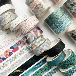 Combinaison de ruban Washi à motifs artistiques, 3 rouleaux/boîte, ruban décoratif créatif de masquage coloré pour compte à main, papeterie 3M 
