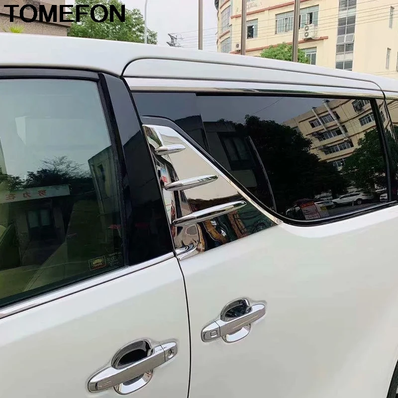 TOMEFON для Toyota Alphard Vellfire B столб средняя стойка оконная дверь Гальваническое украшение крышка отделка SS
