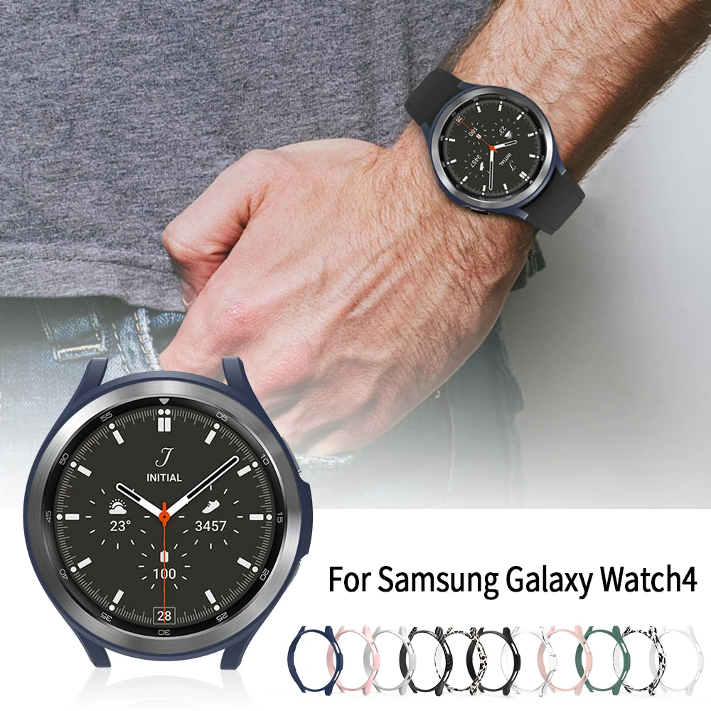 PC Matte Watch Cover for Samsung Galaxy Watch 4 40MM 44MM Watch 4 Classic 42mm 46mm Case All-Around Protective Bumper Shell