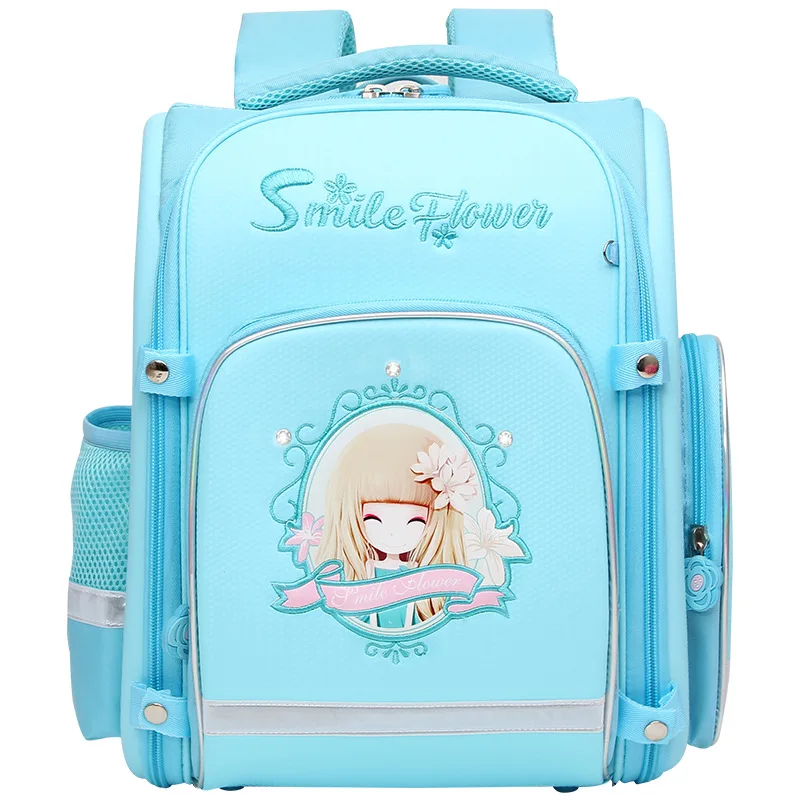 

Orthopedic School Bags for Girls Cartoon Princess Pattern Backpacks Waterproof EVA Folding Big Capacity School Bags Kids Satchel