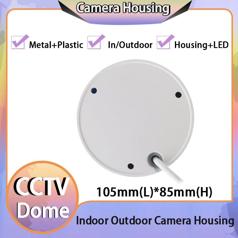 Metal Dome Shell Case 15pcs Infrared LED Board Monitor Assembly Accessories CCTV Camera Housing