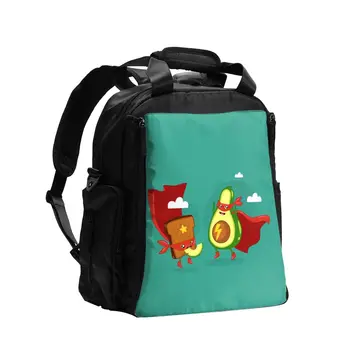 

Funny Avocado Set Baby Nursing Bag Diaper Bag Large Capacity Travel Nappy Backpack