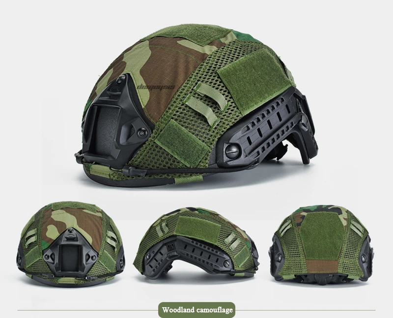 Tactical Camouflage Helmets Cloths CS FAST Helmet Cover Army Paintball Wargame Helmets Cover