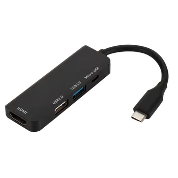 

USB C HUB Tpye-C to Micro USB 3.0 2.0 HDMI Thunderbolt 4 Port Splitter Adapter for MacBook Pro Samsung Galaxy S9/S8/Note 9