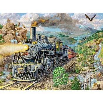 

Diamond-Painting Full Drill 5D Sets Cross Stitch Train Kits Art Embroidery Souvenir Gift Art Kit Gifts