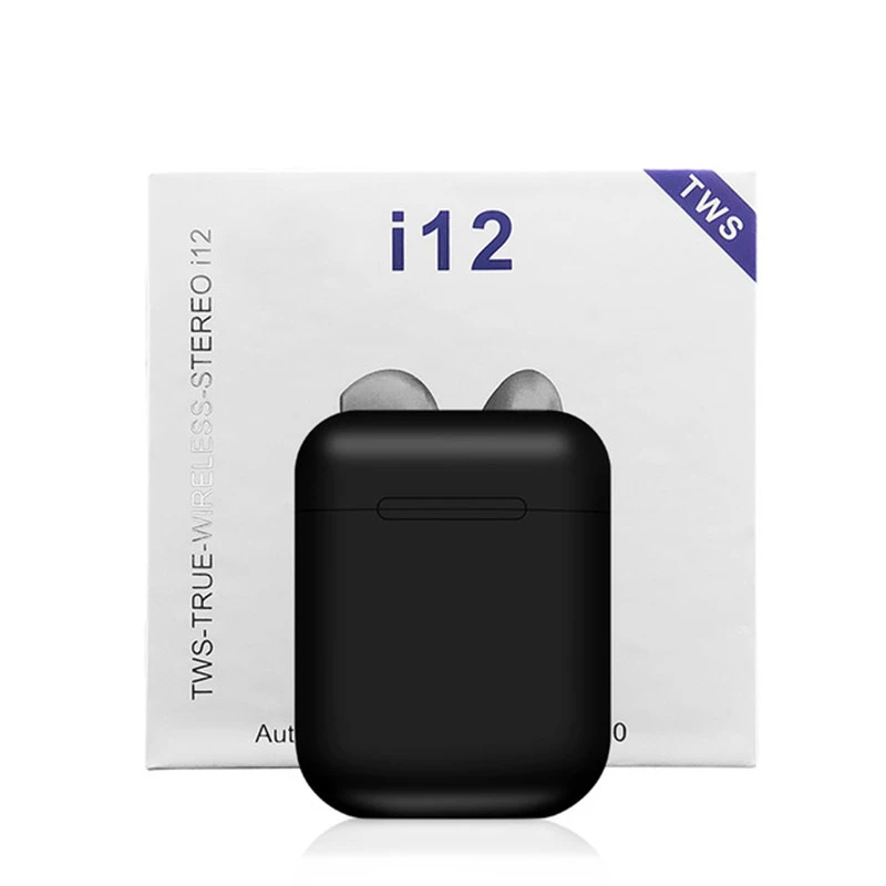 I12 TWS Bluetooth наушники 5 0 с микрофоном сенсорное управление беспроводные