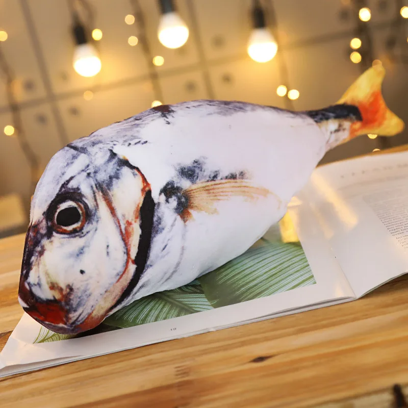 60-120 см креативная игрушка в форме рыбы, плюшевая подушка в виде животного, кукла, милая мягкая подушка, игрушки, украшение дома, подарок на день рождения - Цвет: Salted fish
