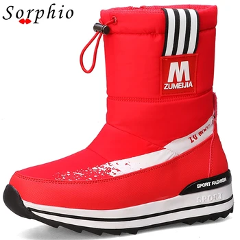 

Sorphio Female Fashion Platform Waterproof Warm Thick Fur Ankle Boots Wedges Comfy Boots Women 2020 Winter Shoes Woman