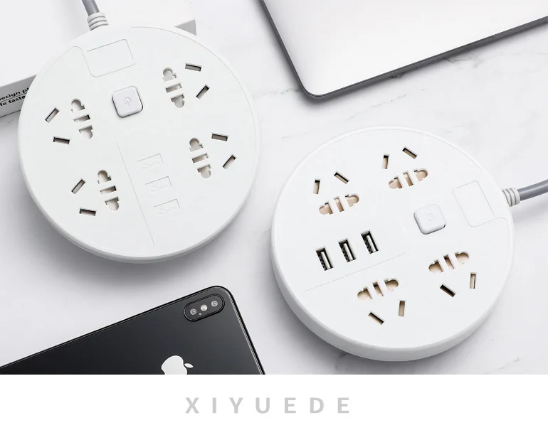 USB Power Supply Drag Wiring Board Multi-functional Power Strip Socket Household with Switch Long Line 5 M Porous Patch Board Po