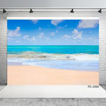 

Sea Wave Sand Beach Blue Sky Scenery Portrait Children Newborn Photography Background Photographic Backdrops For Photo Studio