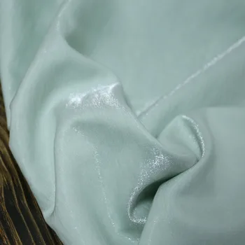 

CF805 Reflective Bright Lake Green Satin Summer/Autumn Thin Silky Feel Skin-friendly Dress Pajamas Career Suits Women Clothes