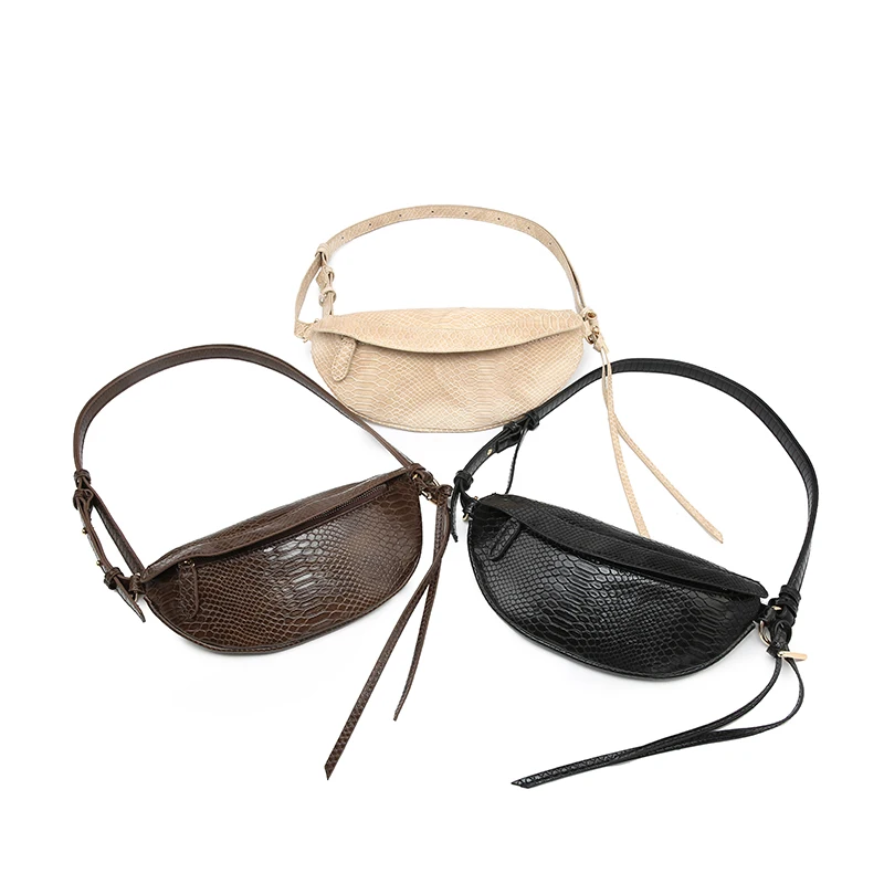 Модная женская поясная сумка со змеиным узором, Кожаная поясная сумка, тонкая женская нагрудная сумка, поясная сумка, кошелек для телефона, легко