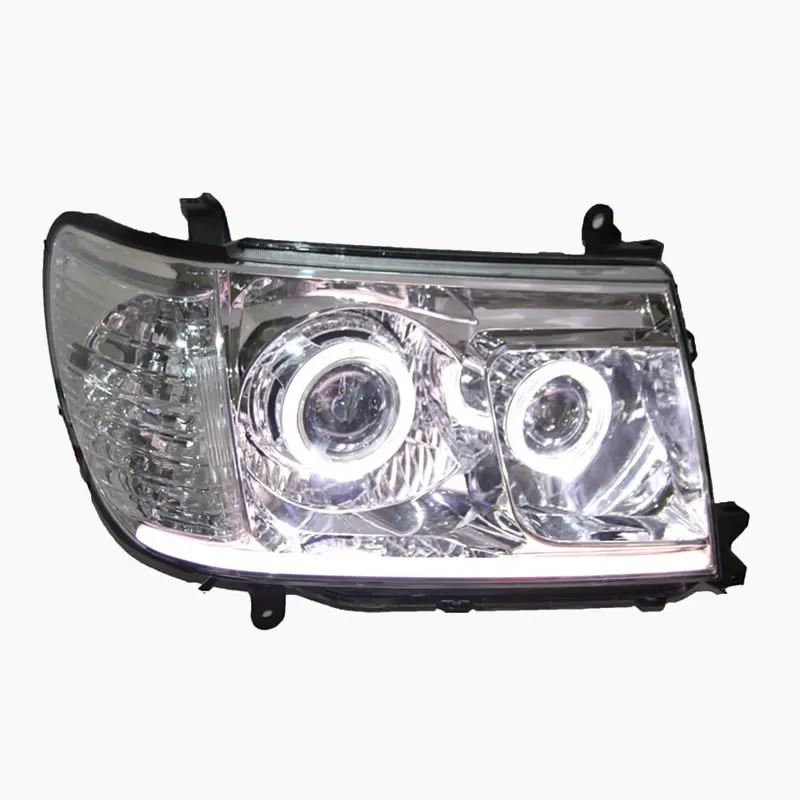 2 двойные линзы HID Xenon angel eye головная лампа для land cruiser FJ Cruiser 4500 4700 LC100 UZJ100 1998-2008 фара в сборе