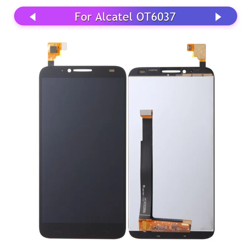 5 шт. экран для Alcatel One Touch Idol 2 6037I OT6037 6037B 6037K 6037Y ЖК-дисплей кодирующий преобразователь сенсорного экрана в сборе