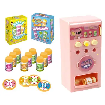 

Children Simulated LED Sound Vending Machine Kit Pretend Play Educational Toy Simulation Shopping House Roles Play Toys For Girl