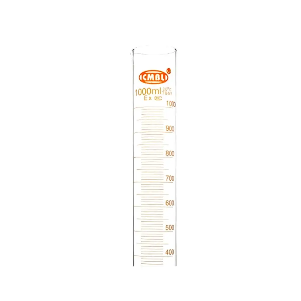 1000ml,Glass Measuring Cylinder 1 Litre Graduation Spout Mouth
