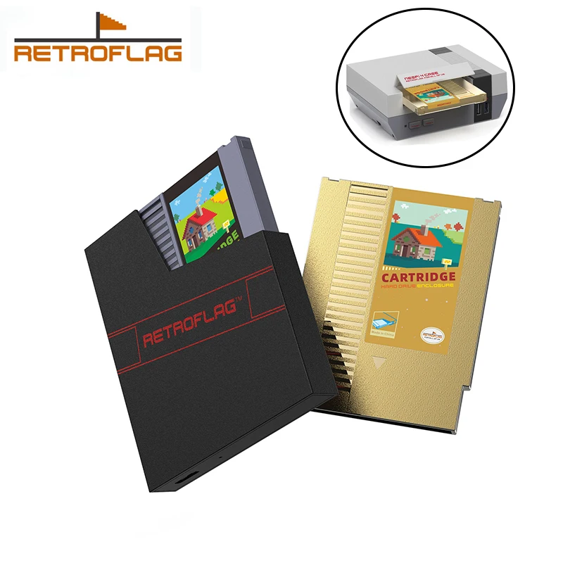 

Retroflag Nespi4 чехол SSD картридж корпус для жесткого диска чехол жесткий диск чехол совместимые ОС Windows/Mac OS /Linux USB-A для MICRO-B кабель