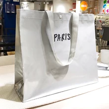 Суперпожарная Серебряная Сумка-тоут, сумка на плечо, Большая вместительная зеленая сумка для покупок, водонепроницаемая