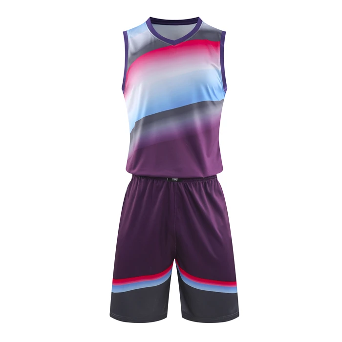 1925 purple set Для мужчин wo мужские пустые баскетбольные майки колледжа костюм Форма баскетбольная Джерси рубашки шорты набор спортивный костюм Индивидуальный принт - Цвет: 1925 purple set