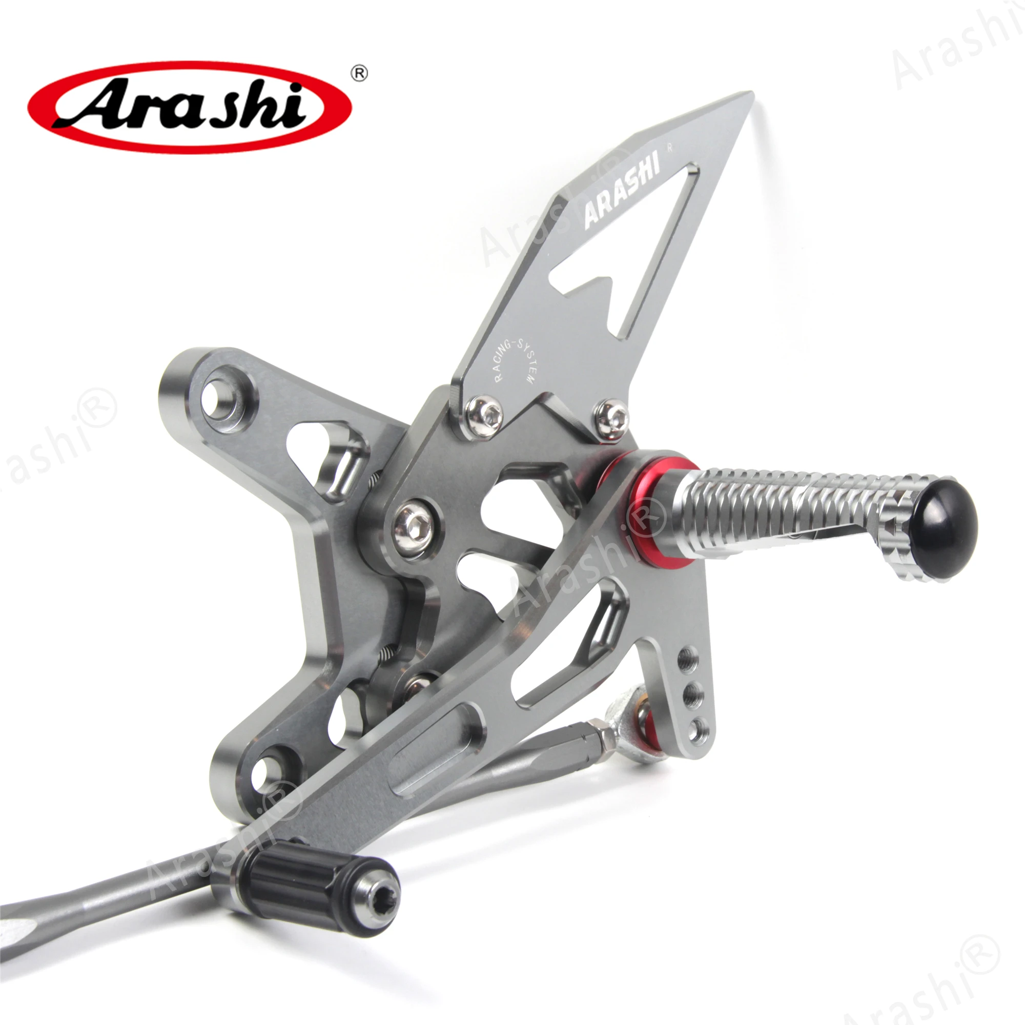 Араши ЧПУ Регулируемая подножка для KAWASAKI NINJA ZX6R 2005- подножки Rearset ZX-6R ZX 6R 2010 2011 2012 2013