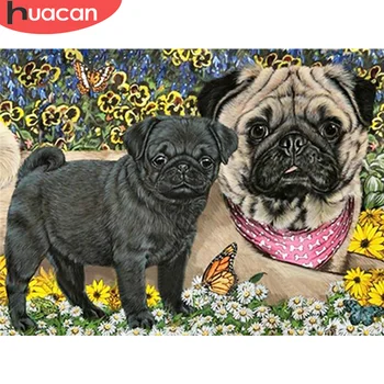 

HUACAN 5D DIY Diamond Painting Dog Full Drill New Arrivals Diamond Embroidery Mosaic Animal Art Craft Kit Handmade Gift