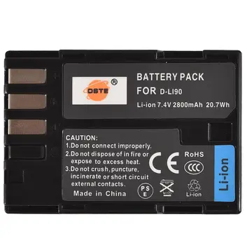 

DSTE D-LI90 Camera Battery for Pentax K-7 K-7D K-5 K-52 645D K5IIS K5II K01 K3 Digital Camera