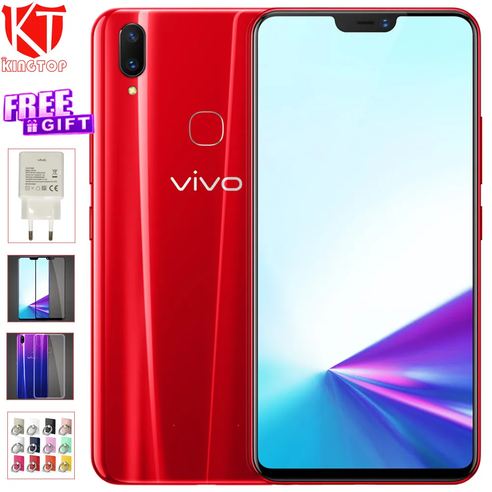 Мобильный телефон VIVO Z3x, 6 ГБ ОЗУ, 64 Гб ПЗУ, Восьмиядерный процессор Snapdragon 660, 6,26 дюймов, функция распознавания лица, отпечаток пальца, камера 16 МП, телефоны