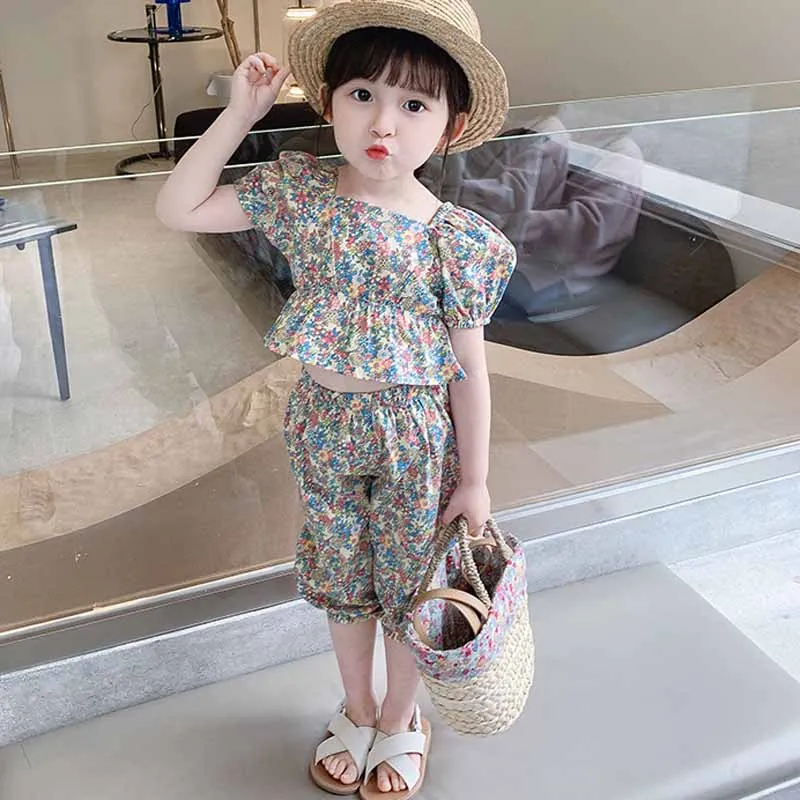 Korean Clothing Girl Child Kids Girl Set Summer Korean Kids Korean