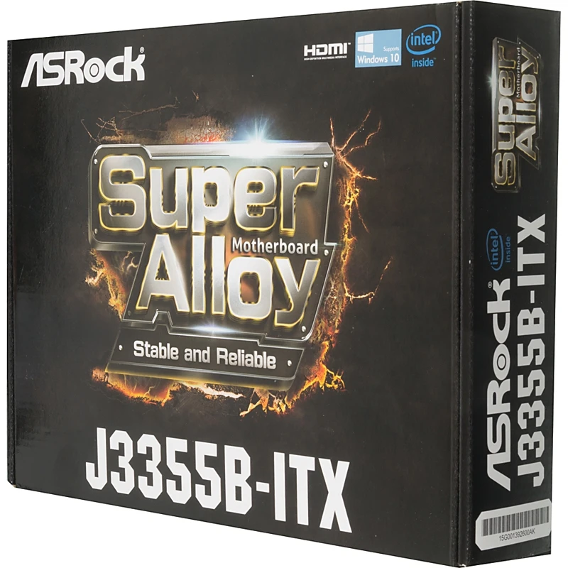 Материнская плата Asrock J3355B-ITX mini-ITX AC`97 8ch(7.1) GbLAN+VGA+HDMI