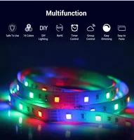 3AA Battery Power 5V RGB Led Strip Light 2835 SMD 1M 2M 3M 4M 5M 50cm Flexible Lighting Ribbon Tape Warm White Strip Backlight 2