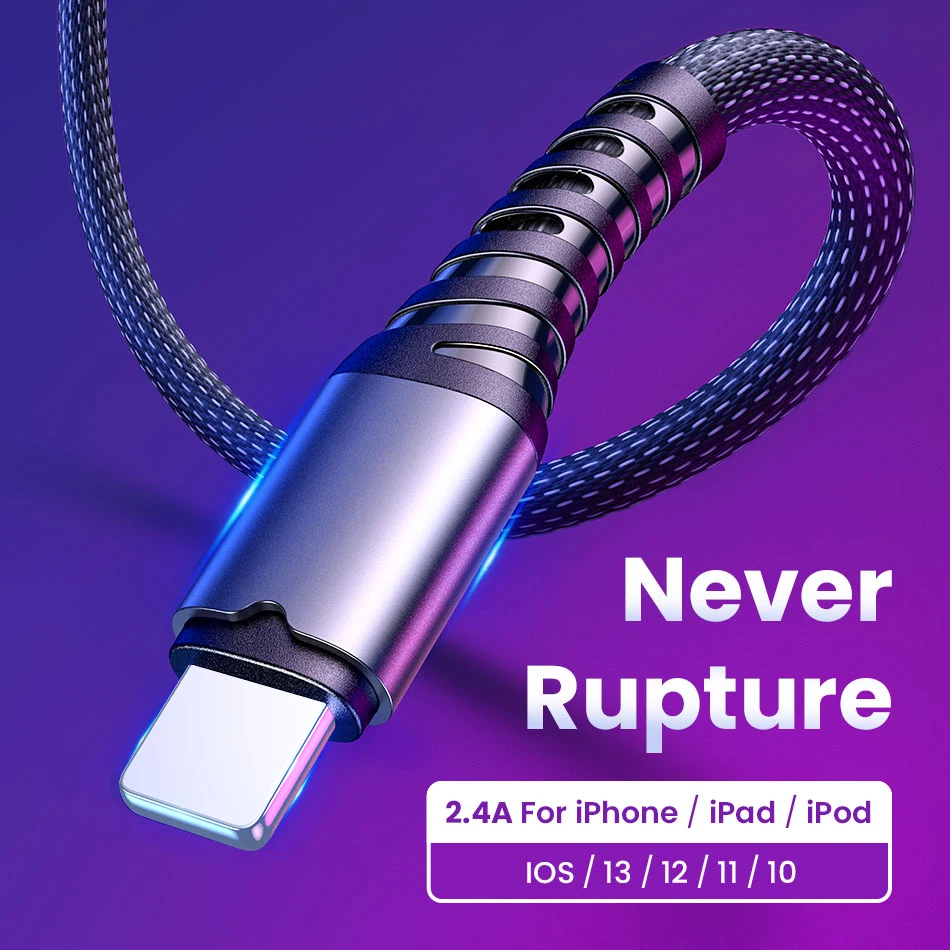Usb-кабель FIVI для зарядки iphone кабель быстрой 11 Pro Max Xs Xr X 8 Plus 5s 6 6s 7 Ipad кабели передачи