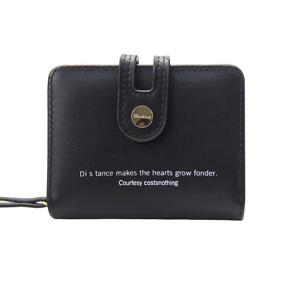 

New Fashion Wallet Female Cards Holders Zipper Short Clutch Bag Female Leather Coin Purses Cartera Mujer Female Wallet 2020