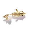 Morkopela Fish Rhinestone Brooch Pin Jewelry Vintage Banquet Big Brooches for Women Crystal Pins And Brooches Accessories ► Photo 3/6