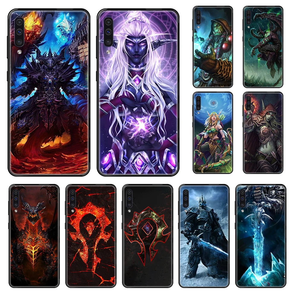

hot game Warcrafts Horde soft back shell black Phone case For Samsung Galaxy A 3 5 6 7 8 20 40 50 70 71 E S Plus 2016 2017 2018