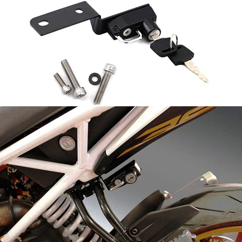 Motorcycle Helmet Lock Anti Theft for KTM Duke 125/250/390 2017