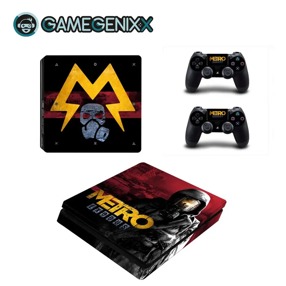 GAMEGENIXX наклейка на кожу Съемная крышка ПВХ винил для PS4 тонкая консоль и 2 контроллера-Metro