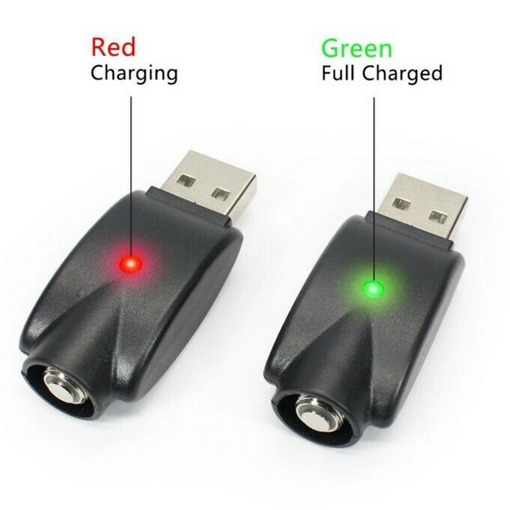 USB Smart Charger Cable Intelligent Overcharge Protection Compatible for USB Adapter Cable with LED Indicator 2pack 