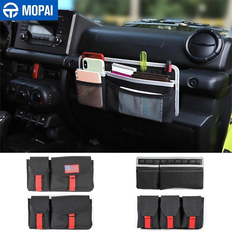 MOPAI Stowing Tidying Car Copilot Handle Storage Bag Organization Accessories for Suzuki jimny 2010-2021