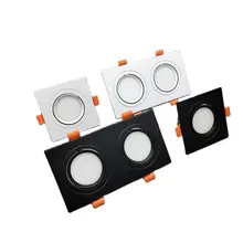 

Glossy Square Recessed White Black LED Ceiling Light Dimmable LED COB7W 9W 12W 15W 14W 18W 24W 30W Decor AC85-265V