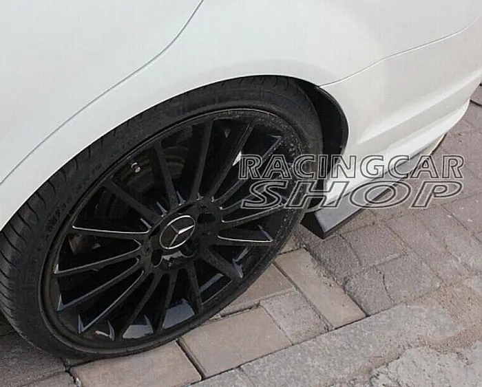 Неокрашенный заднего расширения бампера 1 пара для Mercedes Benz W204 C63 AMG боковая юбка 2012