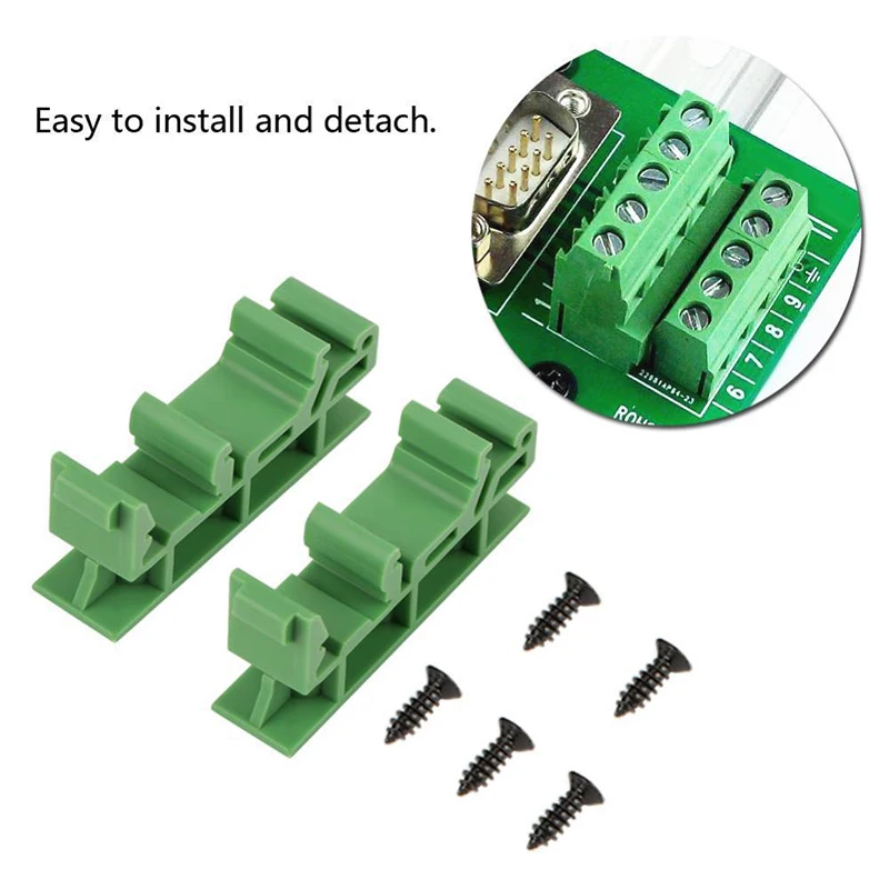 10 шт. упаковка 35 мм PCB DIN C45 рейку адаптер монтажная плата кронштейн держатель комплект для переноски